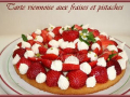  : tarte viennoise aux fraises crème pistache