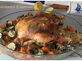 Recette poulet rôti farci au riz épicé à l’orientale - Cuisine facile-image