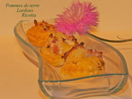 Recette feuilletés pommes de terre, lardons et ricotta