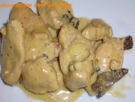 Recette emincé de poulet aux morilles