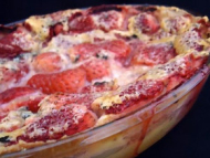 Recette clafoutis de fraises à la menthe
