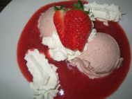 Recette parfait glace aux fraises
