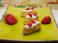 Recette éclairs fraises et mascarpone