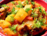 Recette fricassée de poulet au safran (sans-cholestérol)