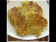 Recette galettes express de maïs et courgettes à la farine de pois chiches