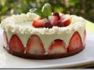 Recette fraisier basilic au coeur meringué