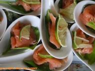 Recette cuillère feuille d’huître et saumon