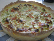 Recette quiche à la truite fumée et moules à la ricotta