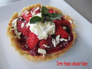 Recette tartelette fraise chocolat blanc