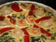 Recette tarte épinards chèvre poivron