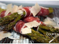 Recette asperges vertes en robe de serrano 