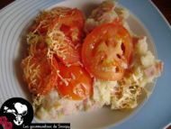 Recette gratin au chou fleur et à la tomate