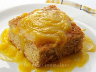 Recette gâteau aux pommes râpées et sauce au citron