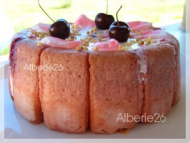 Recette charlotte rose aux cerises