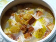 Recette veloute d’asperges blanches et croutons