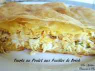 Recette tourte au poulet aux feuilles de brick (dioules)