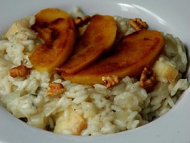 Recette risotto au roquefort et aux 2 pommes