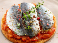 Recette sardine comme une pizza