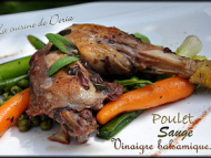 Recette poulet à la sauge et vinaigre balsamique