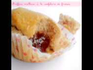 Recette muffins moelleux à la confiture de fraises