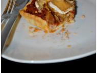 Recette aubergine, chèvre et thon sur fond de tarte au fromage à tartiner