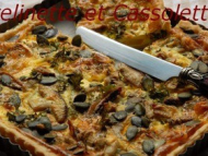 Recette quiche aux cèpes et aux graines de courge