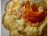 Recette petits flans à la carotte, sesame et parmiggiano