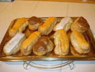 Recette choux à la crème au grand-marnier, vanille et chocolat.