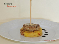 Recette palets de porc sur polenta aux tomates séchées