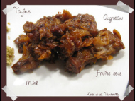 Recette tajine d’agneau au miel et fruits secs