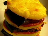 Recette mille-feuilles polenta & aubergines