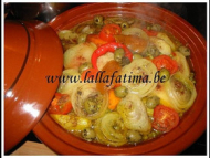 Recette tajine de poulet aux légumes