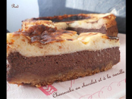 Recette cheesecake au chocolat et à la vanille