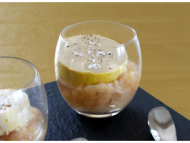 Recette verrine de foie gras et sa marmelade de poires