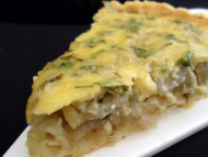 Recette quiche aux herbes et aux oignons