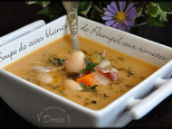 Recette soupe de cocos blancs de paimpol aux tomates