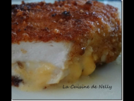 Recette escalope de poulet panées et farcies au cheedar et epices 