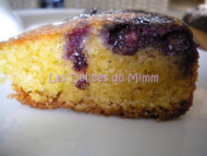 Recette gâteau moelleux aux amandes et myrtilles