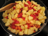 Recette crumble fraise pomme