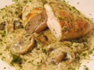 Recette blancs de poulet aux champignons