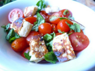 Recette salade de halloumi