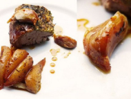 Recette filet mignon aux poires et à l’ail confit 