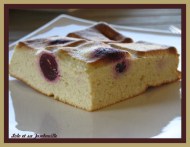 Recette Gâteau léger au fromage blanc et aux cerises