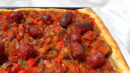 Recette Tarte orientale aux merguez et aux légumes 