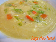 Recette soupe chou fenouil