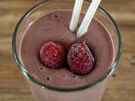 Recette smoothie banane choco framboise