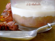 Recette panna cotta à la compote de rhubarbe