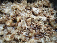 Recette crumble poires et marrons aux spéculoos