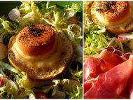 Recette toasts de pommes au rocamadour