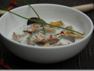 Recette nage de palourdes au lait de coco et citronnelle